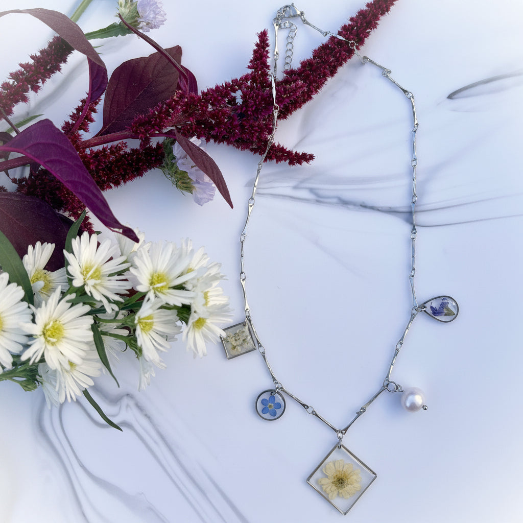 "Elara" Charm Necklace - Gold or Stainless