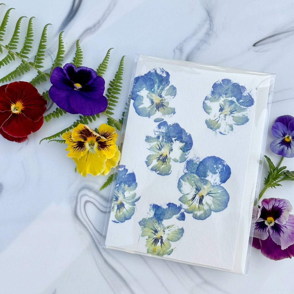 Hand Hammered Flower Note Card