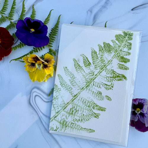 Hand Hammered Flower Note Card