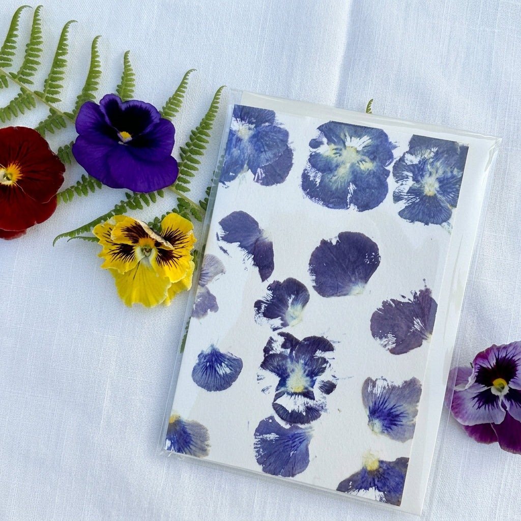 Hand Hammered Flower Note Card