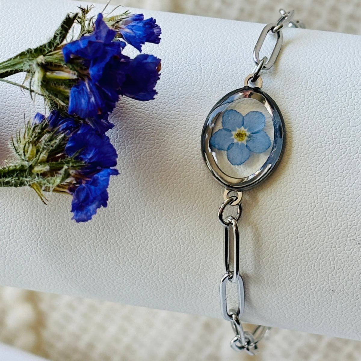 Bracelet trombone Myosotis